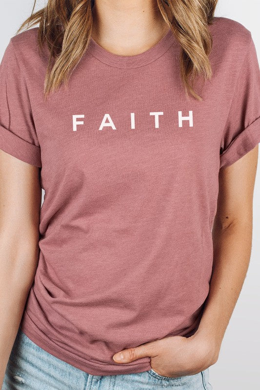 Faith Block Letters PLUS SIZE Tee