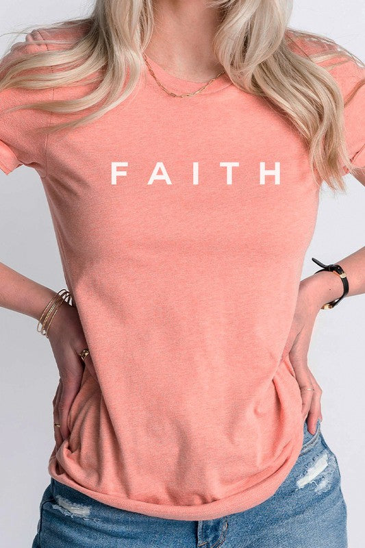 Faith Block Letters PLUS SIZE Tee