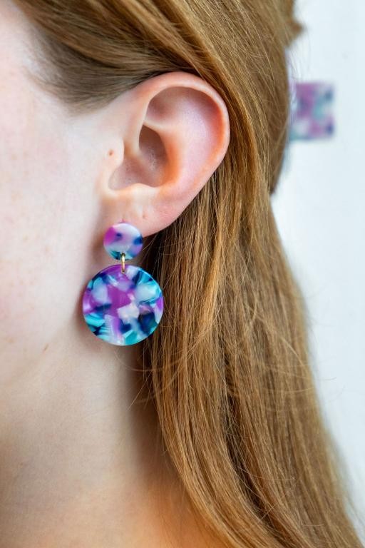 Addy Earrings - Purple Party