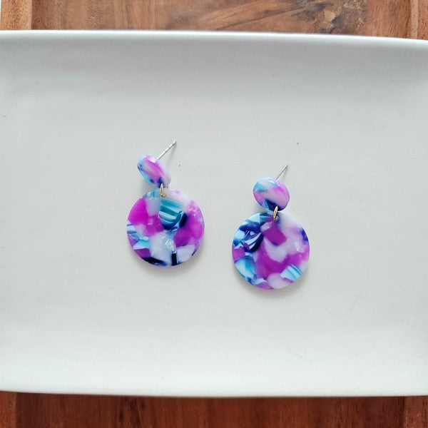 Addy Earrings - Purple Party