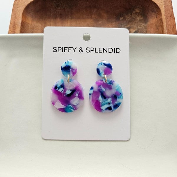 Addy Earrings - Purple Party