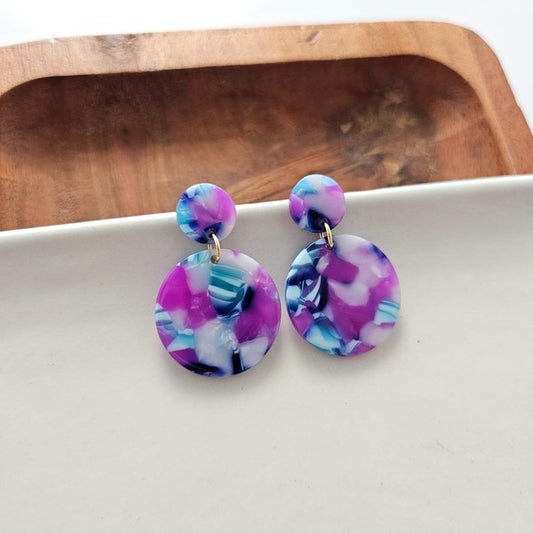 Addy Earrings - Purple Party